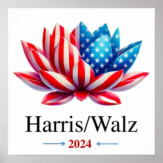 Harris Walz 2024 - Poster (Voorkant)