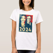 Harris Walz 2024 Poster T-shirt (Voorkant)