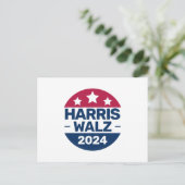 Harris Walz 2024: President Patriottisch Briefkaart (Staand voorkant)