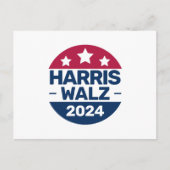 Harris Walz 2024: President Patriottisch Briefkaart (Voorkant)