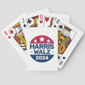 Harris Walz 2024: President Patriottisch Pokerkaarten (Achterkant)
