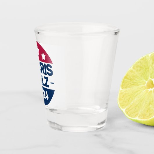 Harris Walz 2024: President Patriottisch Shot Glas (Rechts)