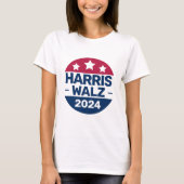 Harris Walz 2024: President Patriottisch T-shirt (Voorkant)
