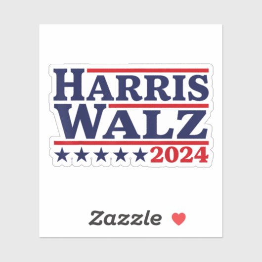 Harris Walz 2024 President Sticker (Vel)