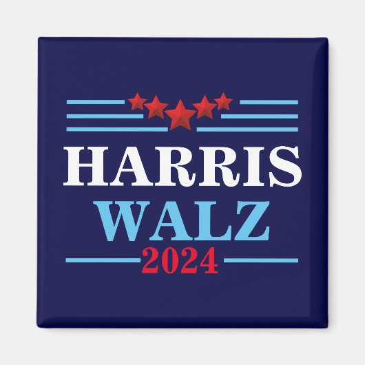 Harris Walz 2024 President - Tim Walz Magneet (Voorkant)