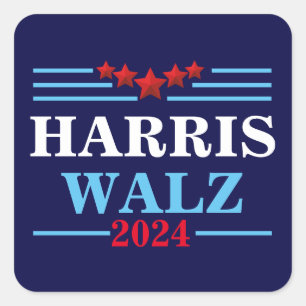 Harris Walz 2024 President - Tim Walz Vierkante Sticker