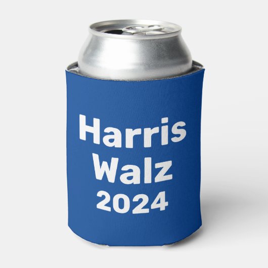 Harris / Walz 2024 Presidentiële campagne Blikjeskoeler (Blikje Voorkant)