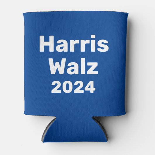 Harris / Walz 2024 Presidentiële campagne Blikjeskoeler (Voorkant)