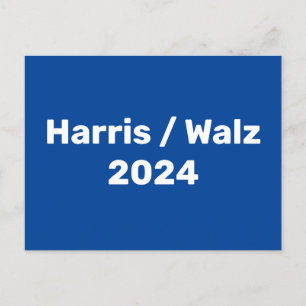 Harris / Walz 2024 Presidentiële campagne Briefkaart
