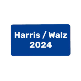 Harris / Walz 2024 Presidentiële campagne Etiket