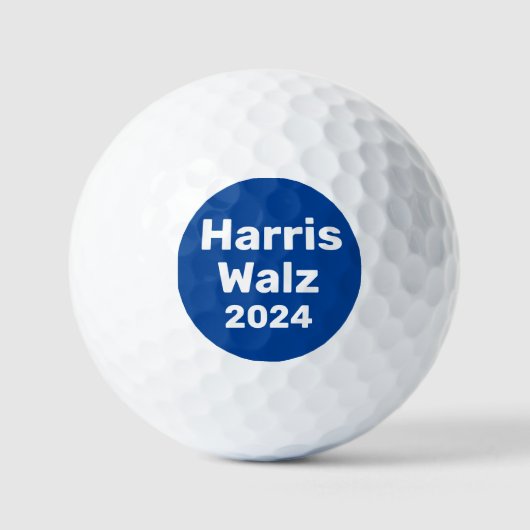 Harris / Walz 2024 Presidentiële campagne Golfballen (Voorkant)