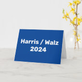 Harris / Walz 2024 Presidentiële campagne Kaart (Gele Bloem)