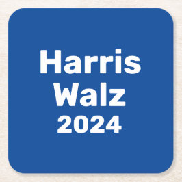 Harris / Walz 2024 Presidentiële campagne Kartonnen Onderzetters
