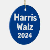 Harris / Walz 2024 Presidentiële campagne Keramisch Ornament (Rechts)