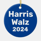 Harris / Walz 2024 Presidentiële campagne Keramisch Ornament (Voorkant)