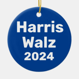 Harris / Walz 2024 Presidentiële campagne Keramisch Ornament