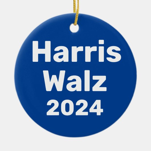 Harris / Walz 2024 Presidentiële campagne Keramisch Ornament (Voorkant)