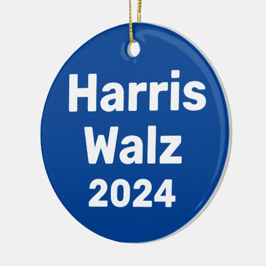 Harris / Walz 2024 Presidentiële campagne Keramisch Ornament (Links)