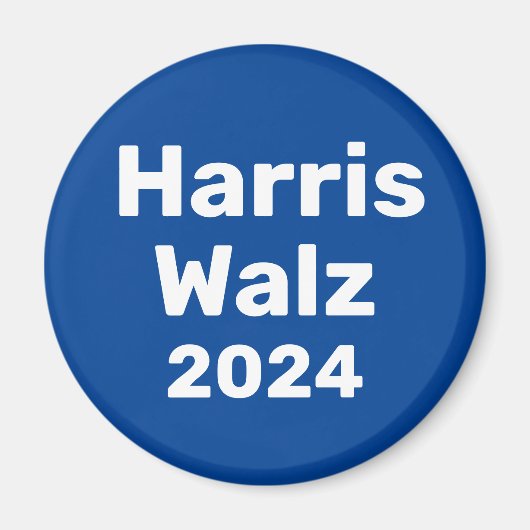 Harris / Walz 2024 Presidentiële campagne Magneet (Voorkant)