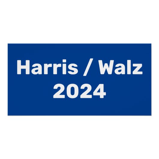 Harris / Walz 2024 Presidentiële campagne Perfect Poster (Voorkant)