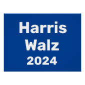 Harris / Walz 2024 Presidentiële campagne Perfect Poster (Voorkant)