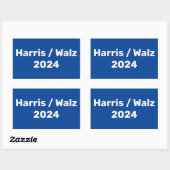 Harris / Walz 2024 Presidentiële campagne Rechthoekige Sticker (Vel)