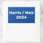 Harris / Walz 2024 Presidentiële campagne Rechthoekige Sticker (Tas)
