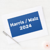 Harris / Walz 2024 Presidentiële campagne Rechthoekige Sticker (Envelop)