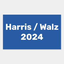 Harris / Walz 2024 Presidentiële campagne Rechthoekige Sticker