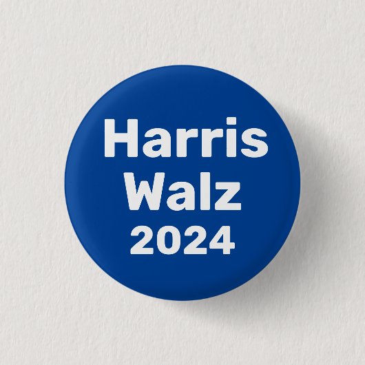 Harris / Walz 2024 Presidentiële campagne Ronde Button 3,2 Cm (Voorkant)