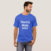 Harris / Walz 2024 Presidentiële campagne T-shirt (Voorkant volledig)