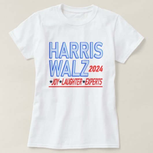 Harris Walz 2024 Presidentiële verkiezingen T-shir T-shirt (Design voorkant)