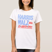 Harris Walz 2024 Presidentiële verkiezingen T-shir T-shirt (Voorkant)