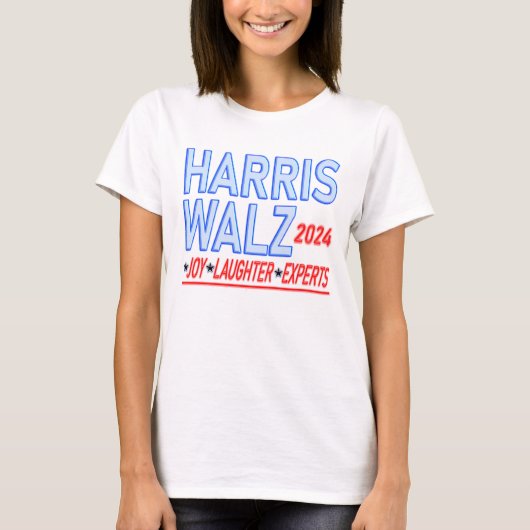 Harris Walz 2024 Presidentiële verkiezingen T-shir T-shirt (Voorkant)