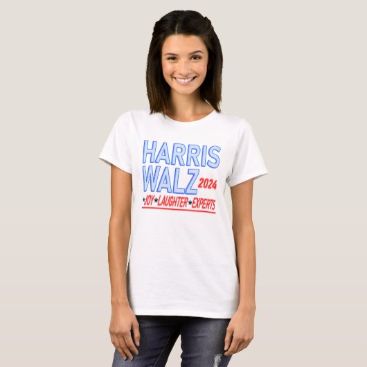 Harris Walz 2024 Presidentiële verkiezingen T-shir T-shirt (Voorkant volledig)