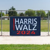 Harris Walz 2024 Presidentiële Verkiezingsbanner Spandoek (Insitu)
