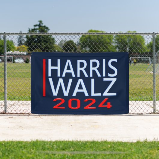 Harris Walz 2024 Presidentiële Verkiezingsbanner Spandoek (Insitu)