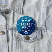 Harris Walz 2024 presidentsverkiezingen Ronde Button 7,6 Cm (In situ)