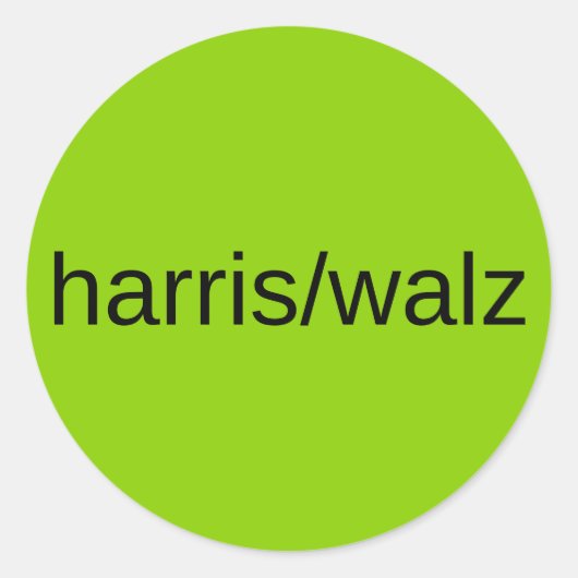 Harris Walz 2024 Presidentsverkiezingen Trendy Ronde Sticker (Voorkant)