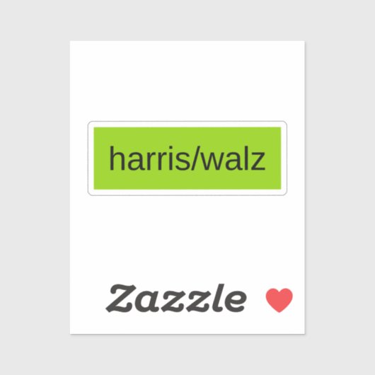 Harris Walz 2024 Presidentsverkiezingen Trendy Sticker (Vel)