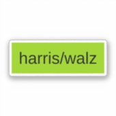 Harris Walz 2024 Presidentsverkiezingen Trendy Sticker (Voorkant)
