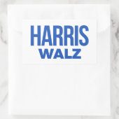 Harris Walz 2024 Rechthoekige Sticker (Tas)