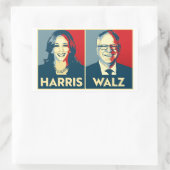 Harris Walz 2024 Rechthoekige Sticker (Tas)