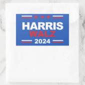 Harris Walz 2024 Rechthoekige Sticker (Tas)