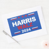 Harris Walz 2024 Rechthoekige Sticker (Envelop)