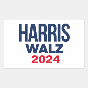 HARRIS WALZ 2024 RECHTHOEKIGE STICKER
