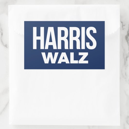 Harris Walz 2024 Rechthoekige Sticker (Tas)
