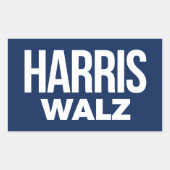 Harris Walz 2024 Rechthoekige Sticker (Voorkant)
