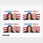Harris Walz 2024 Rechthoekige Sticker (Vel)