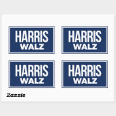 Harris Walz 2024 Rechthoekige Sticker (Vel)